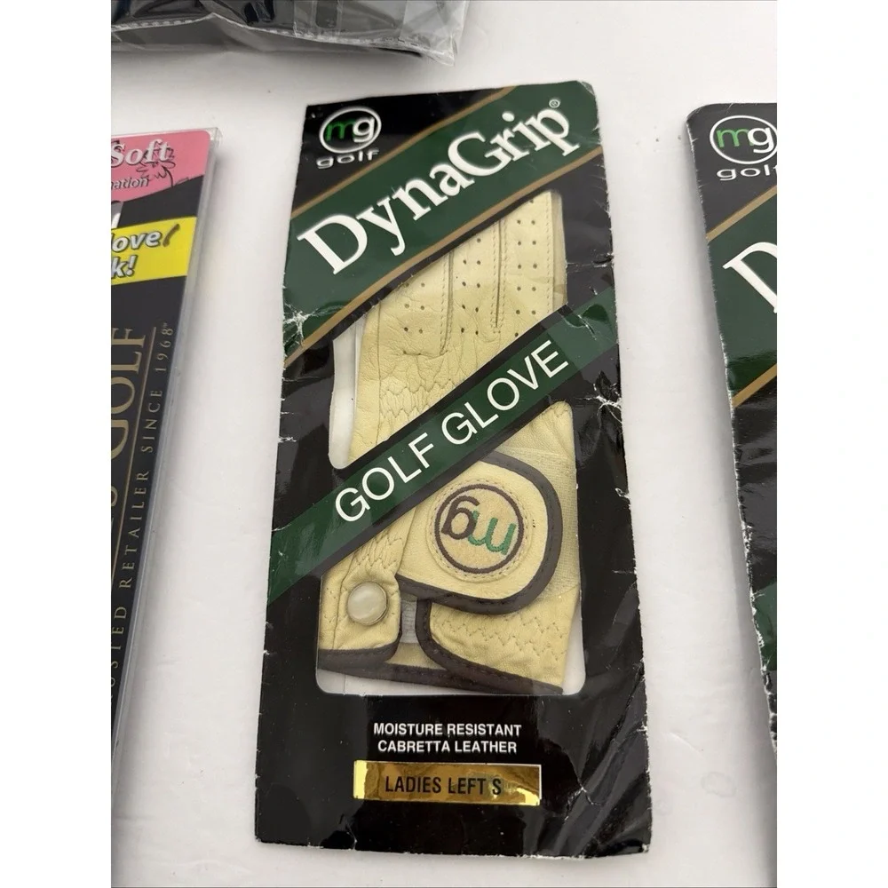 2 MG Golf DynaGrip Elite Womens Premium Left Sm All-Cabretta Leather Golf Glove